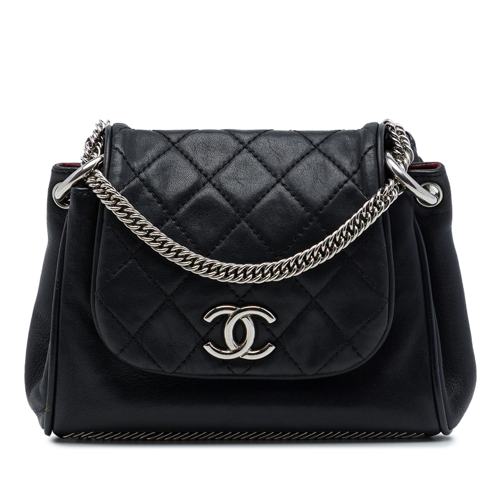 Pre-Loved Chanel CC Quilted Lambskin Bijoux Chain Accordion Flap